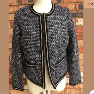 Charming Charlie Tweed Blazer Career Lined Sz M